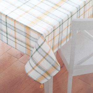 Fabric Tablecloth Spring Plaid 60x84 Cotton